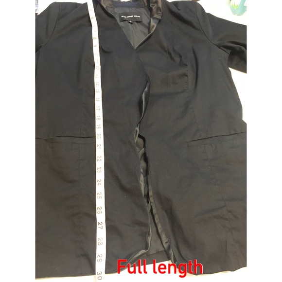 SOLD❌Who What Wear Open Front Tuxedo Blazer Black - Picture 15 of 16